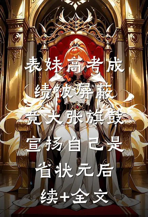表妹高考成绩被屏蔽，竟大张旗鼓宣扬自己是省状元后续+全文
