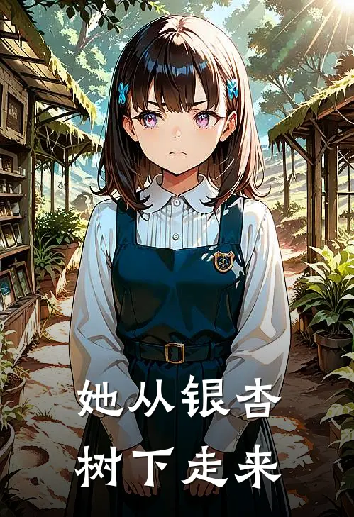 她从银杏树下走来